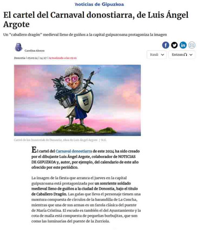 Ganador cartel carnavales Donostia 2024